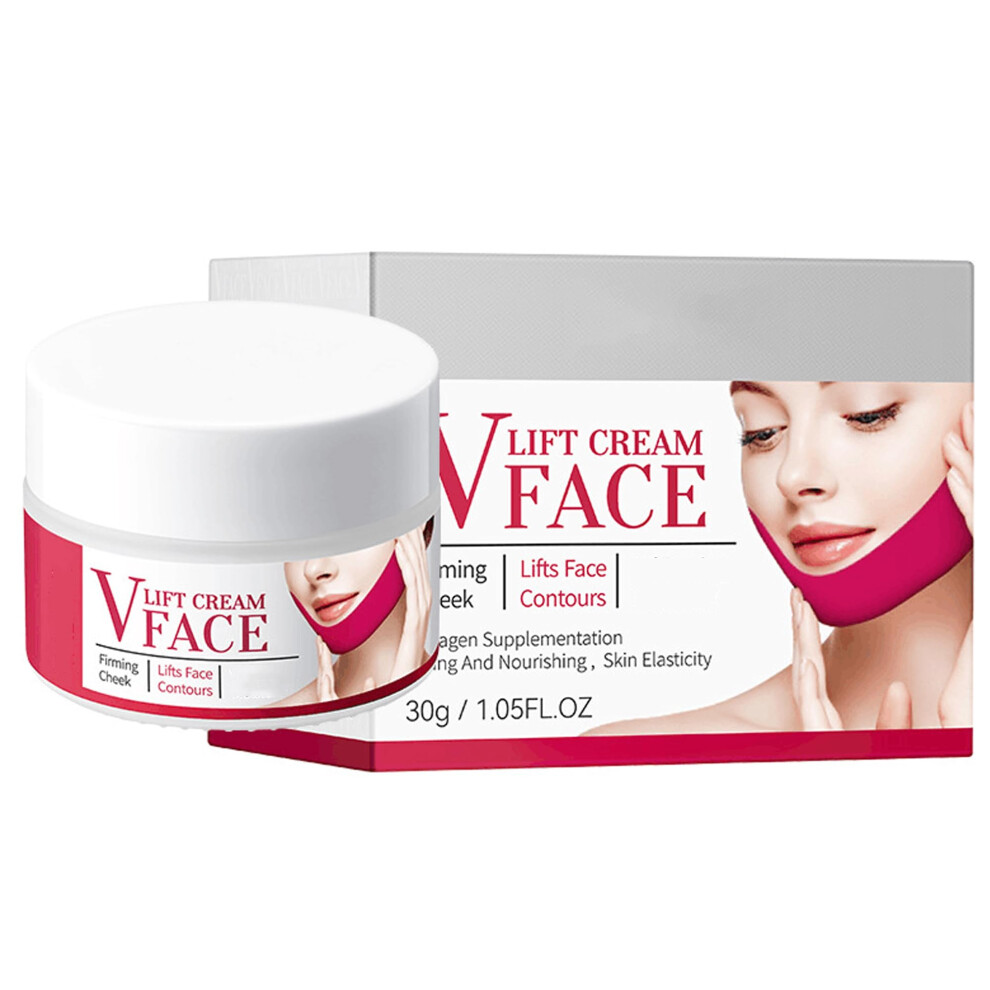 Cream V Line Face With Vshape Contour Lift, Face Firming For Double Chin And Jawline Tightening