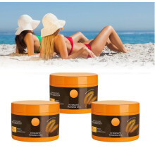 Luxury Tanning Accelerator Gel Set with Carrot Oil for Fast Sunbed and Outdoor Bronzed Skin
