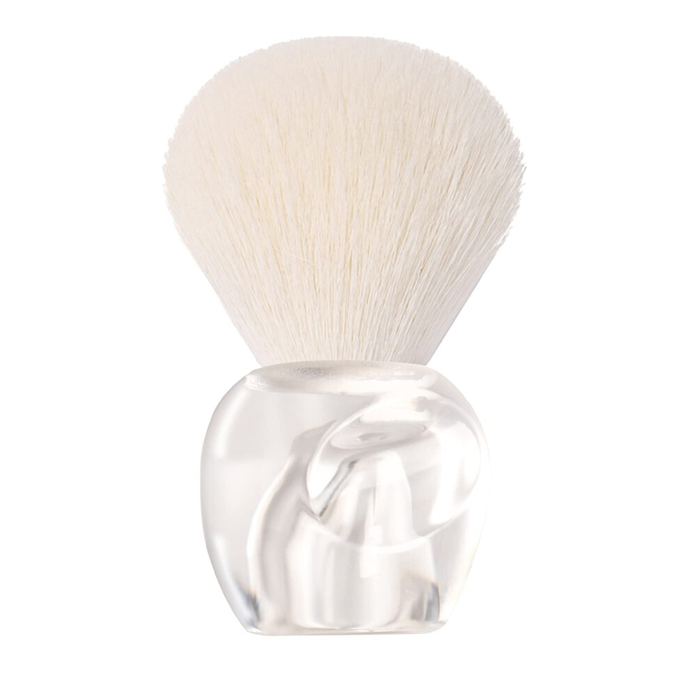 Nail Dust Brush with Soft Fiber Bristles, Transparent Kabuki Nail Brush for Acrylic and UV Gel Nails