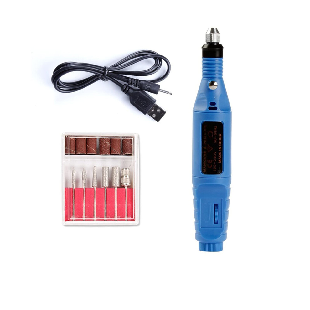 Electric Nail Drill for Acrylic and Gel Nails, Low Noise Aluminum Handpiece, Manicure Pedicure