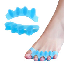Toe Separators and Bunion Corrector, Silicone Gel Toe Spacers for Men and Women, Blue