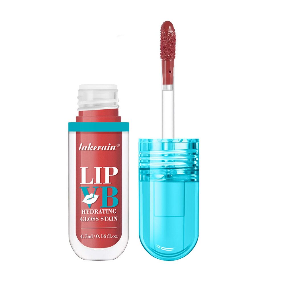 Lip Gloss Lip Tint 12HR Long Hydration NonSticky Glossy Finish Rich Color #4 Dripping in Rose
