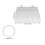 100pcs Transparent Plastic Coin Holder Storage Box with Capsules 10
