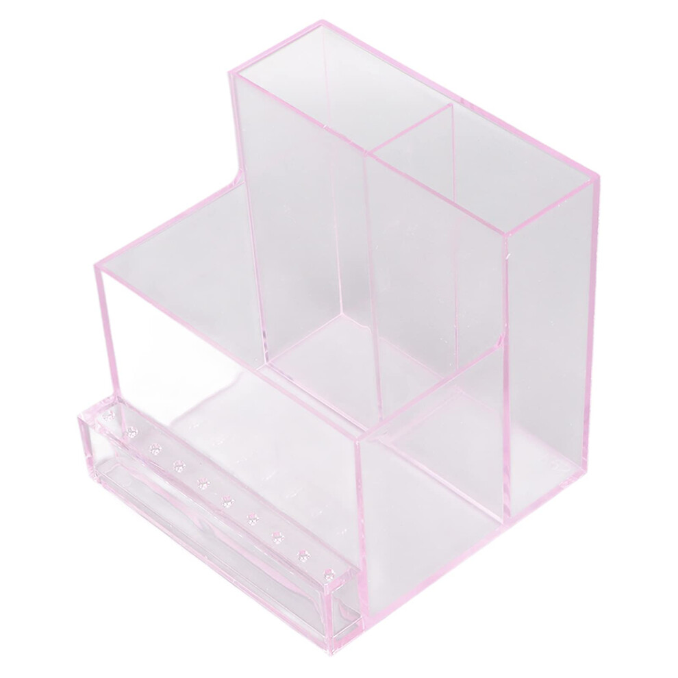 Nail Drill Bit Organizer with Clear Acrylic Manicure Tool Storage Case and Dedicated Grinding Head Slots
