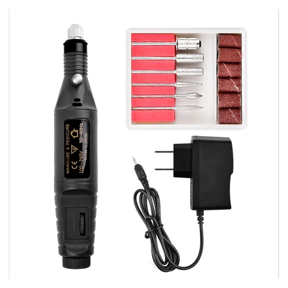 Electric Nail Drill with Precise Speed Control, Low Noise File for Acrylic and Gel Nails