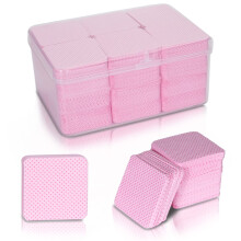 1080PCS Toallitas para Uñas Sin Pelusa - Almohadillas Quitan esmalte Suaves