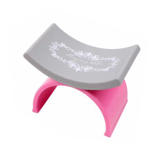 Manicure Arm Rest UShape Silicone Nail Hand Pillow with NonSlip Waterproof Mat Pink