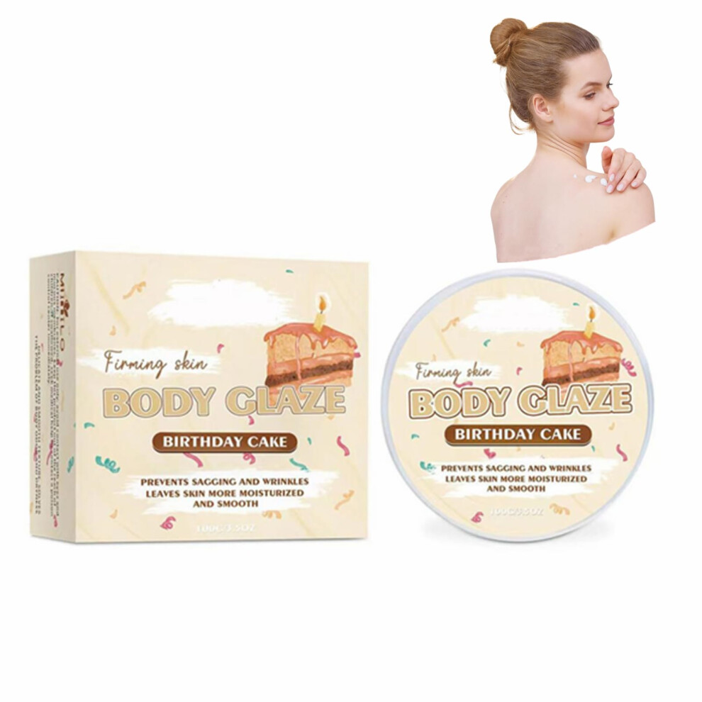 Whipped Body Butter for Women Deep Hydration Birthday Cake Scent Moisturizing for Dry Skin