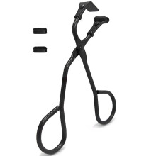 Eyelash Curler for Hooded Eyes, Borderless Pinch Design, Stainless Steel with Refill Pads