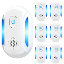 Ultrasonic Pest Repeller Plugin Indoor Rodent and Insect Control Device Dual Frequency 5 Pack