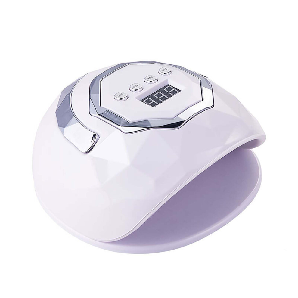 White 280W Uv Led Nail Lamp For Gel Nails With Fast Curing, Digital Display And Four Timer Modes