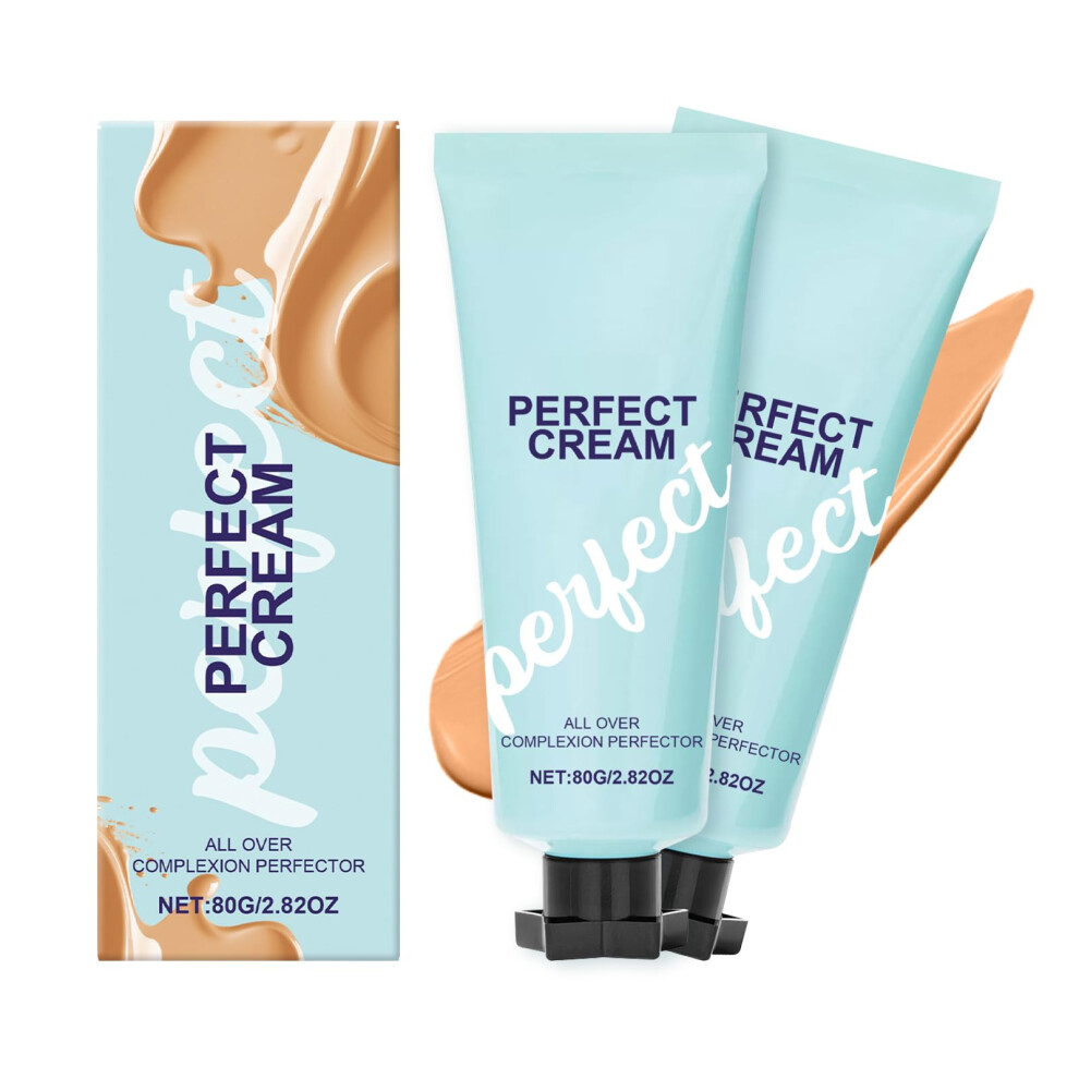 Cream 2Pcs Waterproof Full Coverage Concealer And Longlasting Cc Foundation Hydrating 80Ml