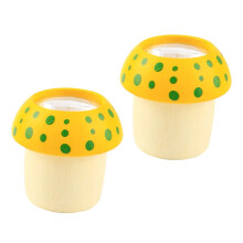 2PCS Wooden Mushroom Kaleidoscope Educational Toy for Kids Visual Exploration Gift Idea Random Color
