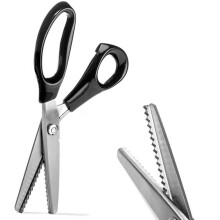 Pinking Shears for Wigs with Serrated Edge, Stainless Steel Lace Front Wig Scissors 5mm Cut