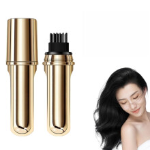 2 in 1 Waterproof Hair Dye Comb for Gray Hair with Instant Root Touch Up Stick Natural Black