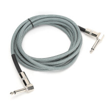 Low Noise High Fidelity Guitar Cable with Gold Plated Contact, Durable Flexible Instrument Cable for Amplifier and Electric Bass Connections