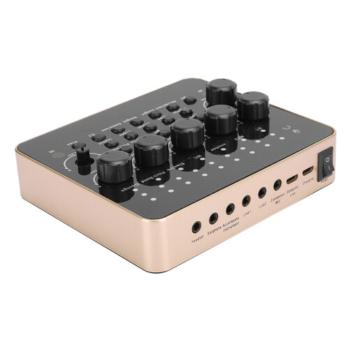 Production de podcasts, accompagnement sans fil Bluetooth, puce de réduction de bruit DSP, diffusion en direct multiplateforme, format portable, 2