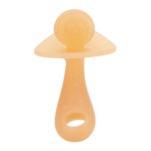 Comfort Fit Baby Soother With Teether Handle - BPA Free Food Grade Silicone Pacifier, Suction Base & Hygiene Cover Included, Multifunctional Design
