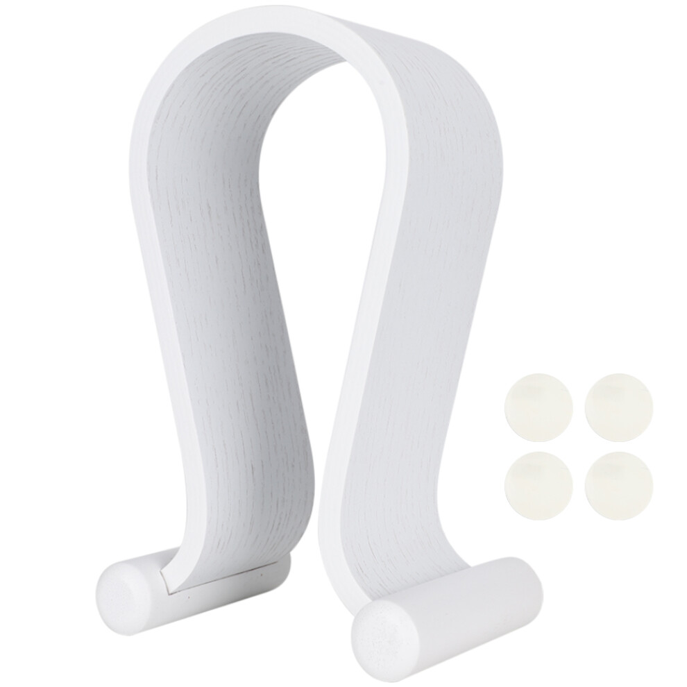 Stylish Headphone Display Wooden Omega Headphone Stand Universal Headset Hanger Sturdy Headphone Mount Non Slip Design Multi Scenario Use Headphone 9357860180122
