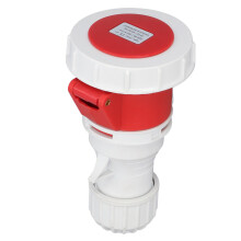 Connecteur électrique étanche à serrage en caoutchouc, prise industrielle 4 broches 3P+E, contacts en laiton résistant à la chaleur, indice de