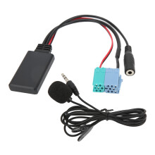 External Device Connection Car Stereo Adapter, Bluetooth 5.0 Audio Module Waterproof ABS Build Hands-Free Calling Support Wide Format Compatibility