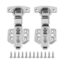 Concealed Hydraulic Cabinet Hinges Soft Closing Full Overlay Hidden Built In Damper Mechanism Adjustable Mounting Frameless Strong And Reliable For