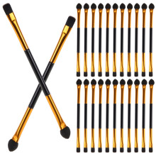 30pcs Double Ended Eyeshadow Brush Set with Soft Fiber Bristles for Women and Daily Eye Makeup