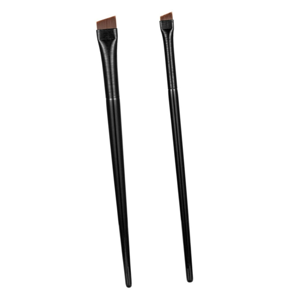 Ultra Thin Angled Eyeliner Brush and Eyebrow Brush Set for Precise Eye Makeup and Brow Shaping