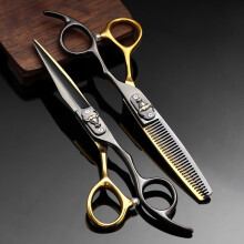 Hair Cutting Scissors Set 6 Inch 440C Stainless Steel Professional Barber Scissors with Thinning Shears