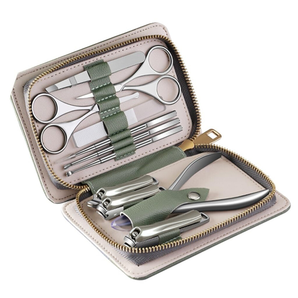 Nail Clipper Set Stainless Steel 11pcs Professional Manicure Pedicure Kit with Precise Cutting Edges