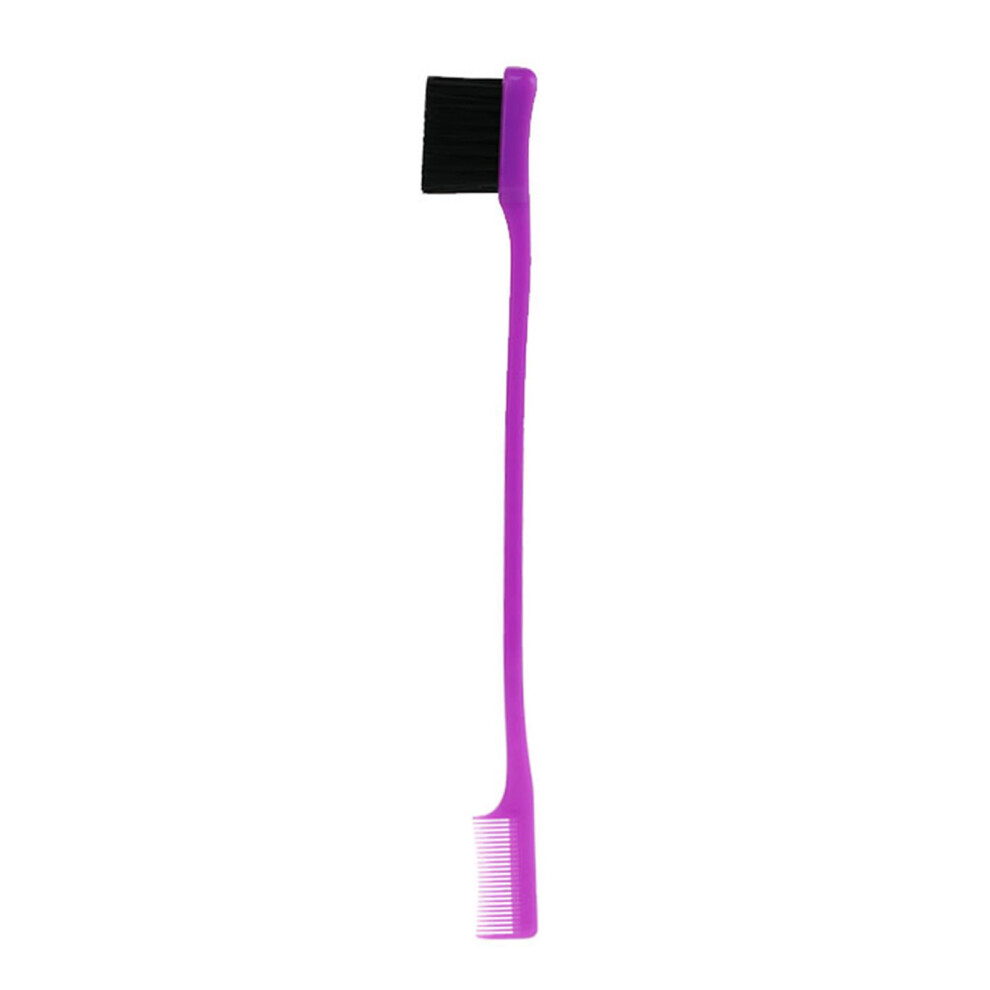 DualSided Eyebrow and Edge Comb Brush for Precision Styling, Salon Professional Quality