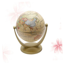 English World Globe with Stand, Clear Map for Students, Home Office and Classroom Decor