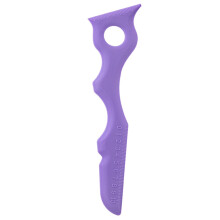 Reusable Silicone Winged Eyeliner Stencil with Precision Tip for Symmetrical Makeup, Purple