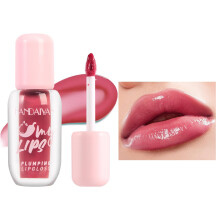 Lip Plumper Gloss with Chili Extract for Instant Full Lips and Glossy Shine, LongLasting 04#