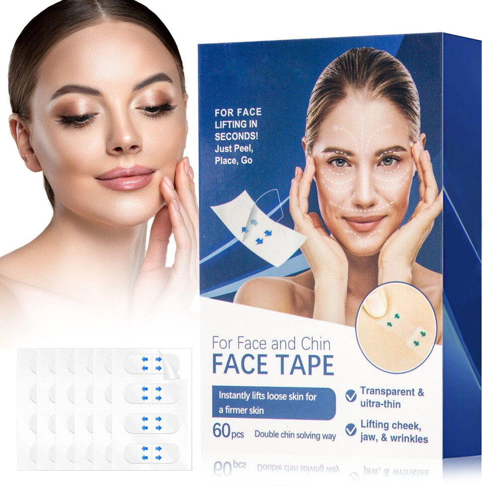 Face Lift Tape Invisible Under Makeup For Sagging Skin Double Chin Wrinkles Instant V Shape 9174973587668