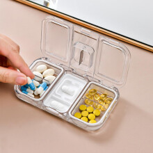 Organizer e taglia-pillole portatile 2 in 1, antipioggia, in eco-PVC, 1272 cm