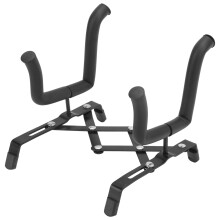 Foldable Violin and Ukulele Stand with Soft Sponge Padding, Sturdy Metal Frame, NonSlip Rubber Pads