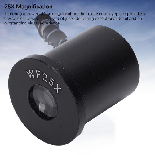 25X Microscope Eyepiece 23.2mm Optical Lens,  Magnification Clear Image for Biological Lab Use 1