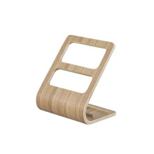 Lichtgewicht houten opbergmand met natuurlijke houtlook, elegante decoratieve houten organizer voor thuis, ideaal voor tech-cadeaus en andere