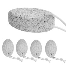 4 Pack Natural Pumice Stone for Feet and Hands – Foot Callus Remover with Hanging Loop