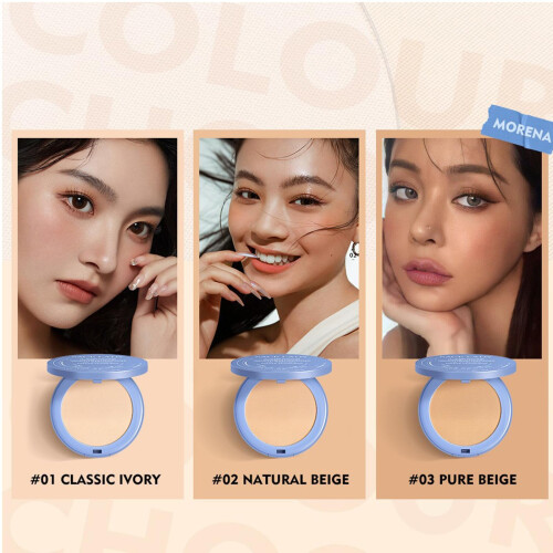 Matte Pressed Powder with LongLasting Oil Control Waterproof Flawless Finish Compact (Shade 2) 2