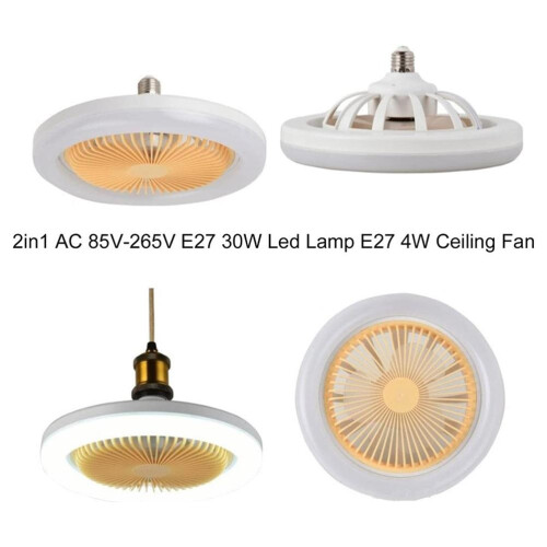 Loftventilatorlampe 30W E27 260mm 3-hastigheder 2