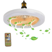 Loftventilatorlampe 30W E27 260mm 3-hastigheder