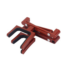 Foldable Violin Stand Lightweight Secure Instrument Placement for Travel and Display Dark Red