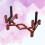 Foldable Violin Stand Lightweight Secure Instrument Placement for Travel and Display Dark Red 2