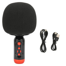 Karaoke Bluetooth-mikrofoni, jossa on hiljainen tekniikka, kädessä pidettävä mikrofoni lapsille ja aikuisille, ääntä muuttavilla tehosteilla,