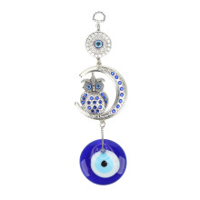 Multi Use Hanging Ornament With Lucky Pendant Design That Symbolizes Protection And Blessing Featuring An Elegant Blue Evil Eye Pattern And Suitable