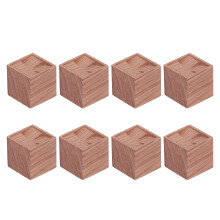 Solid Wood Furniture Riser Increase Height Sturdy Structure Natural Solid Wood Heavy Duty Eco Friendly Elegant Design Smooth Surface Multifunctional