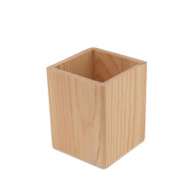 Classic Design Bamboo Pen Holder Natural Pen Pencil Tubs, Storage Helpers Desktop Organizer DIY Artwork Multi Purpose (1PCS)