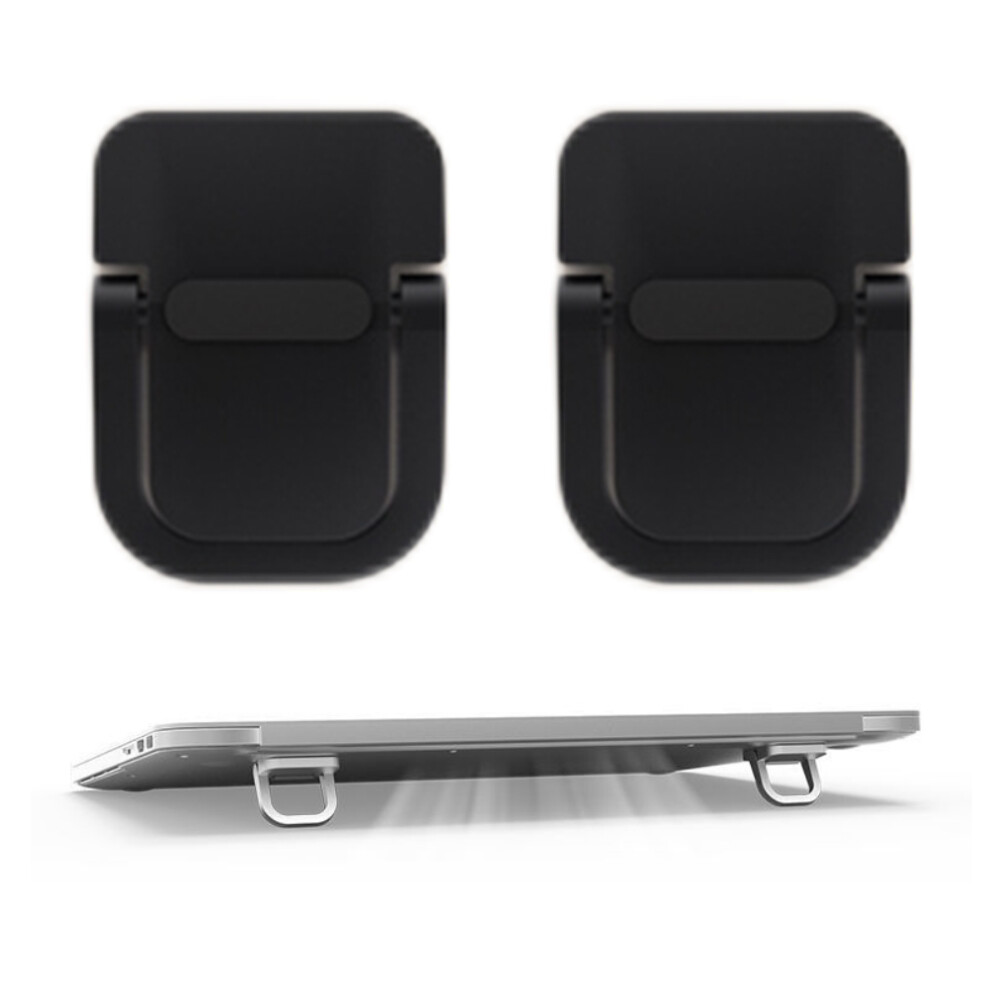 Heat Dissipation Support Invisible Laptop Stand Mini Laptop Kickstand Zinc Alloy Construction Adjustable Keyboard Riser Foldable Laptop Stand 9357860187145